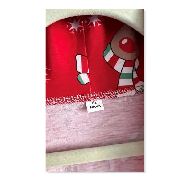 Matching Family Pajamas Reindeer Antler Zipper Onesie RED SZ XL / MOM - Picture 10 of 13